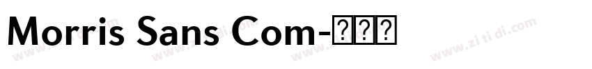 Morris Sans Com字体转换